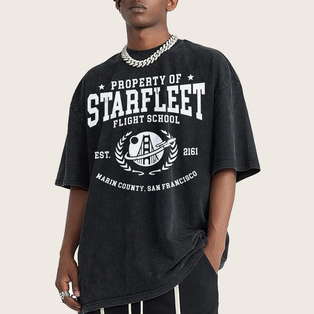Academy Flight School Vintage Distressed T-shirt