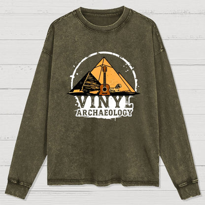 Vinyl Archaeology Washed Long Sleeve Tee