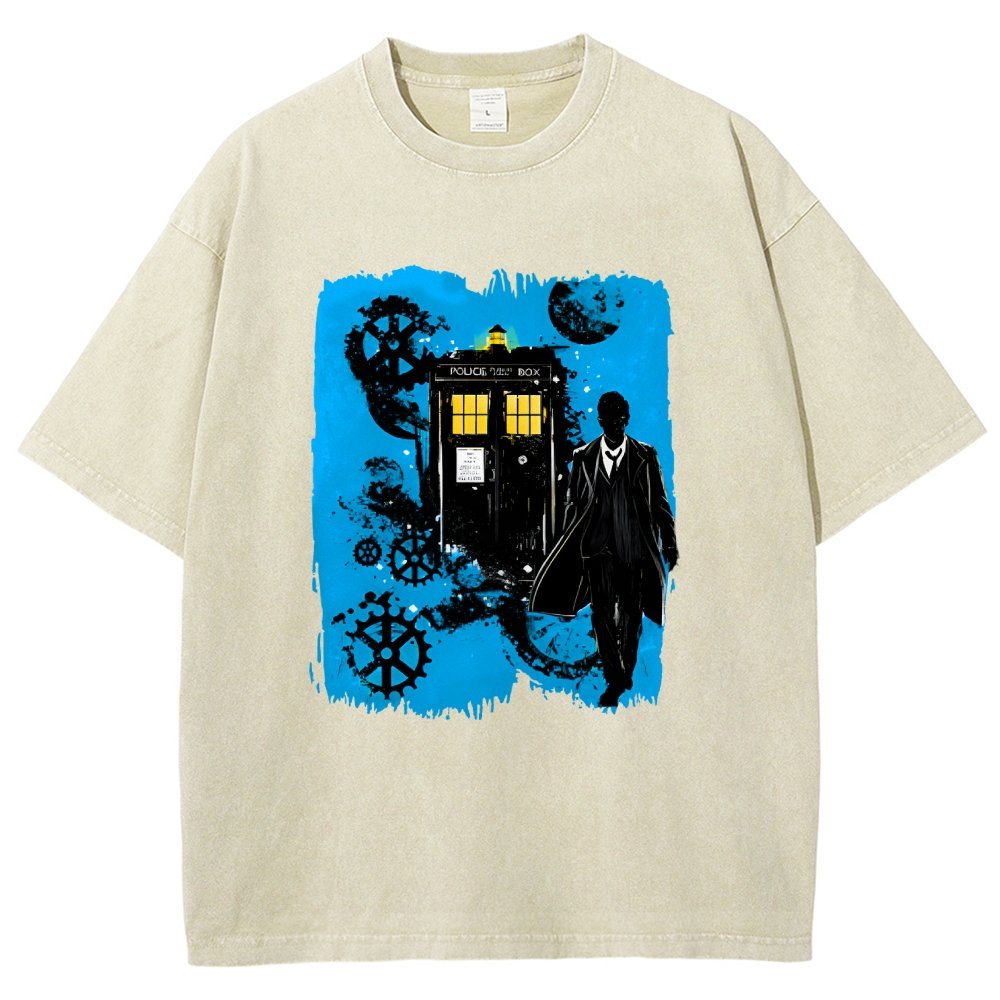 The Explorer And The Time Machine Vintage Distressed T-shirt