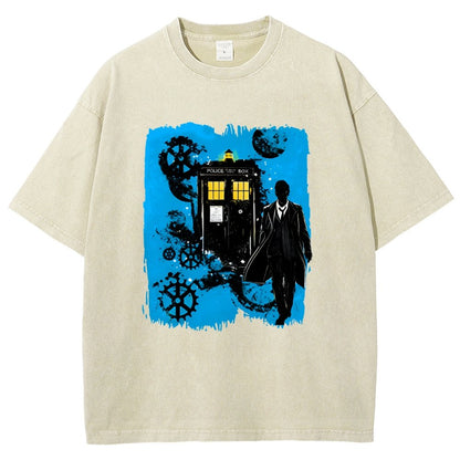 The Explorer And The Time Machine Vintage Distressed T-shirt