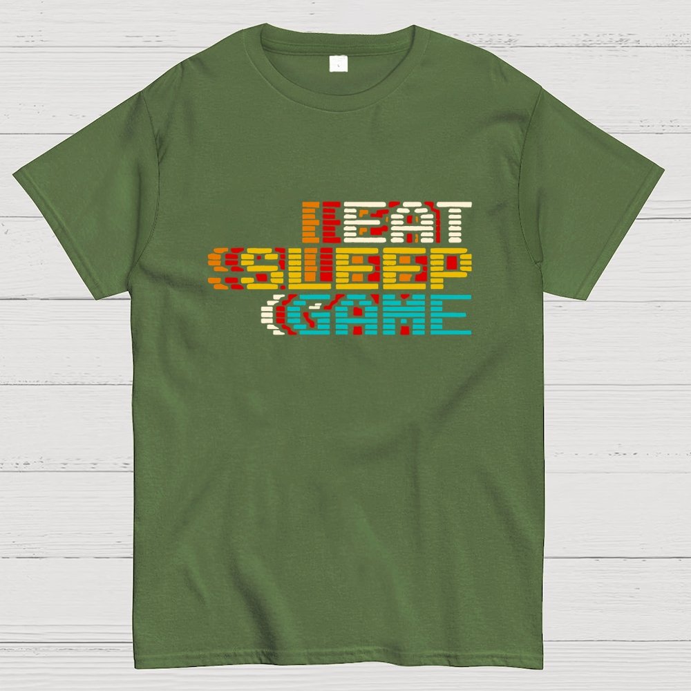 Eat Sleep Game Repeat Geek T-Shirt