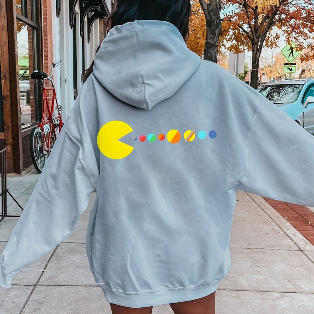 Mister Universe Printed Back Unisex Cotton Hoodie