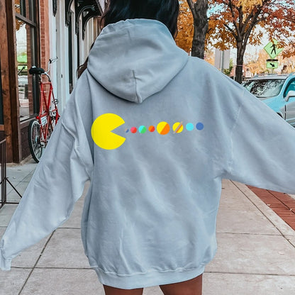Mister Universe Printed Back Unisex Cotton Hoodie