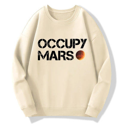Occupy Mars Geek Cotton Sweatshirt