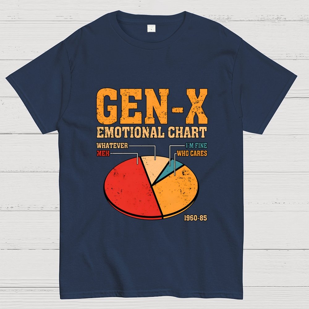 Gen-X Emotional Chart Geek T-Shirt