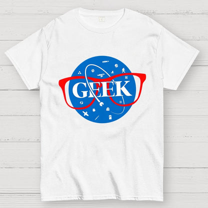 Nerdy Space Patch Geek T-Shirt