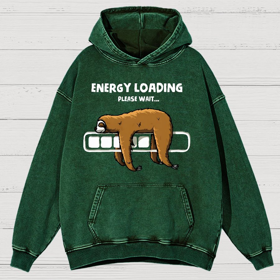 Energy Loading Vintage Distressed Hoodie