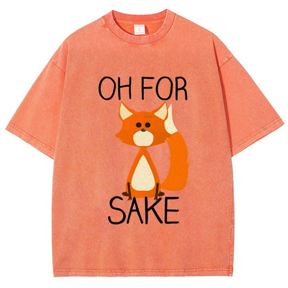 Oh For Fox Sake Vintage Distressed T-shirt