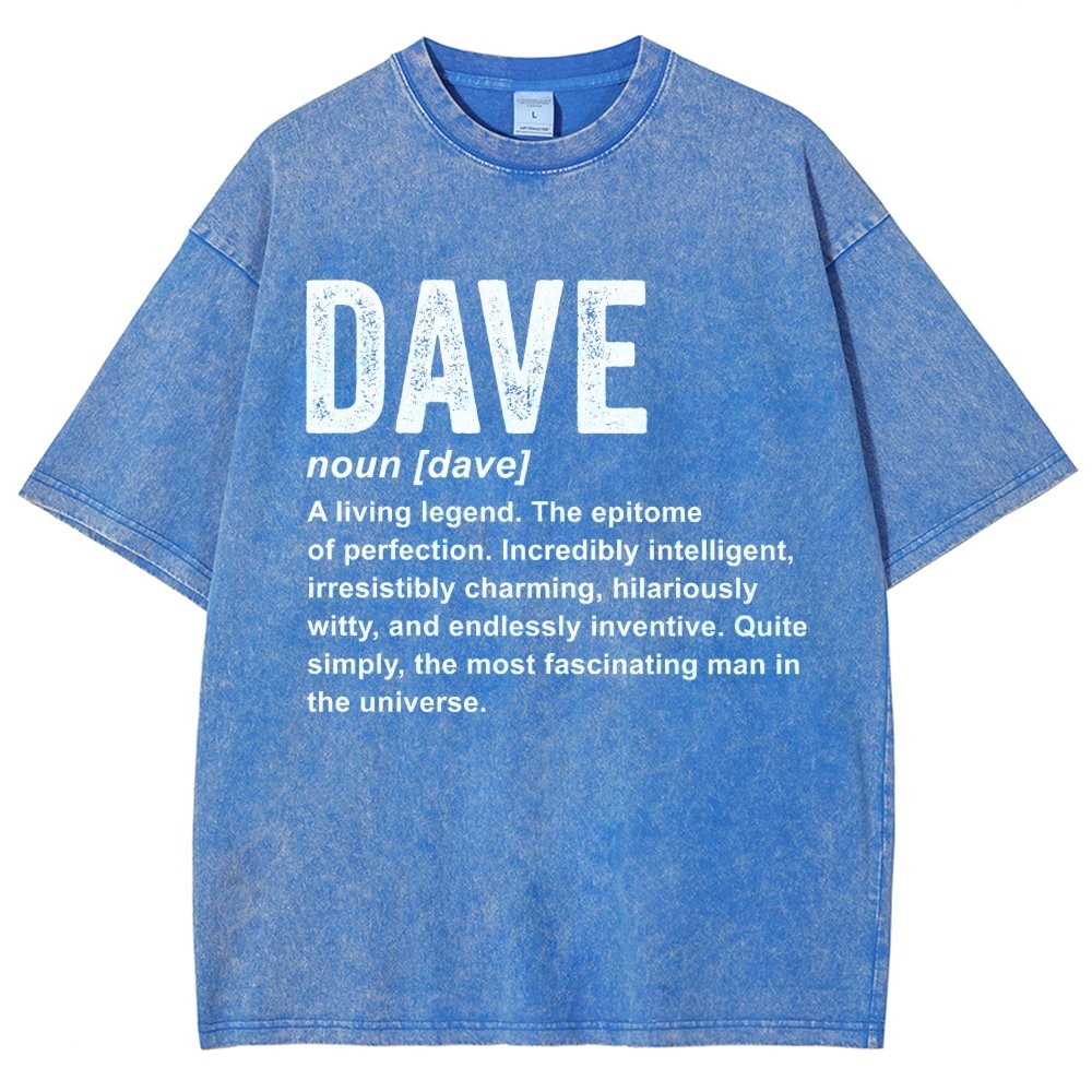 Dave Definition  Funny Dave Vintage Distressed T-shirt