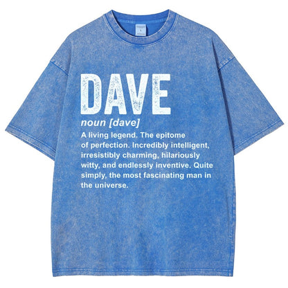 Dave Definition  Funny Dave Vintage Distressed T-shirt