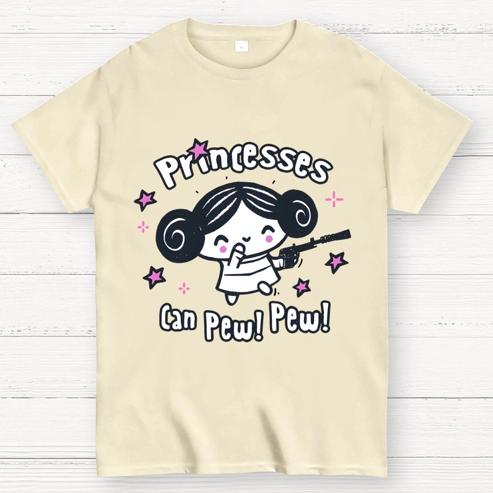 Princesses Can Pew! Pew! Too Geek T-Shirt