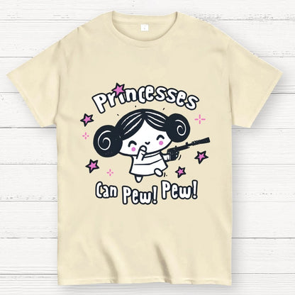 Princesses Can Pew! Pew! Too Geek T-Shirt