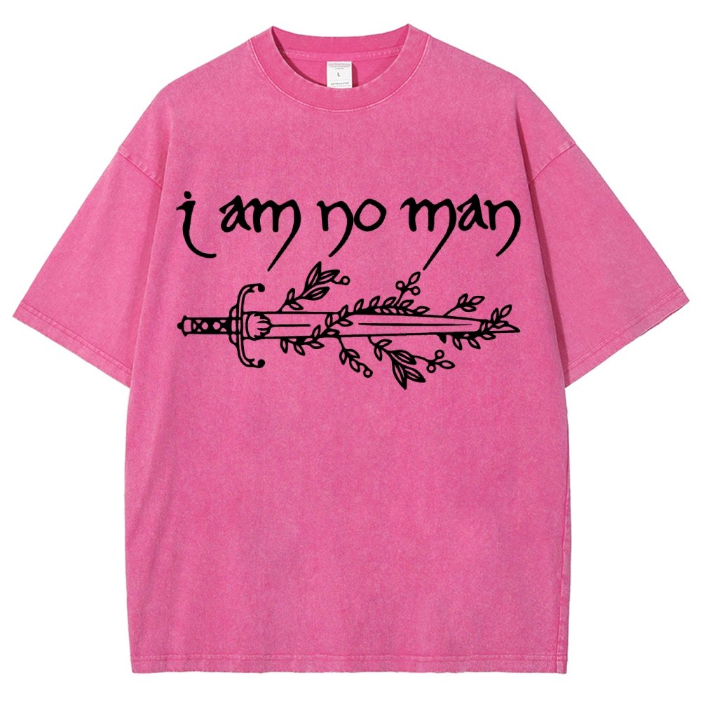 I Am No Man Vintage Distressed T-shirt