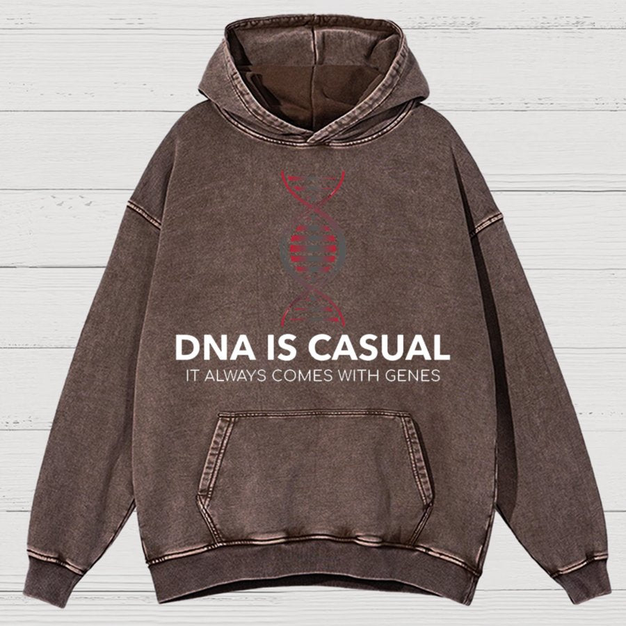 DNA Is Casual Vintage Distressed Hoodie
