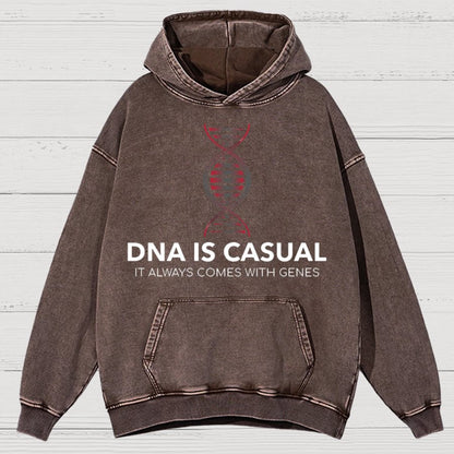 DNA Is Casual Vintage Distressed Hoodie