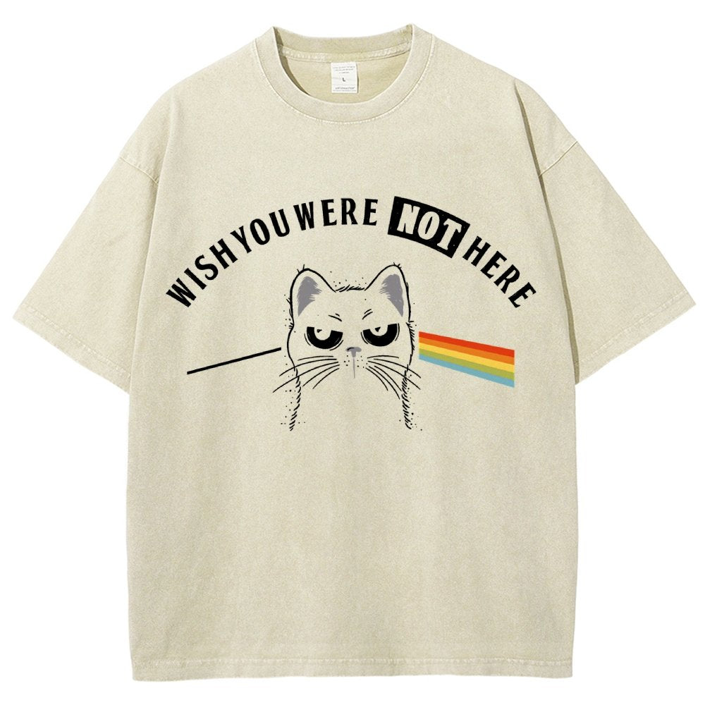 Wish You Were NOT Here Vintage Distressed T-shirt