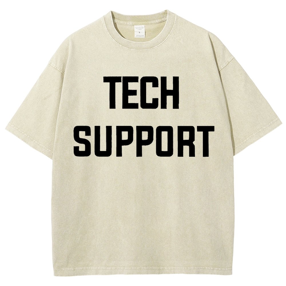 Tech Support Vintage Distressed T-shirt
