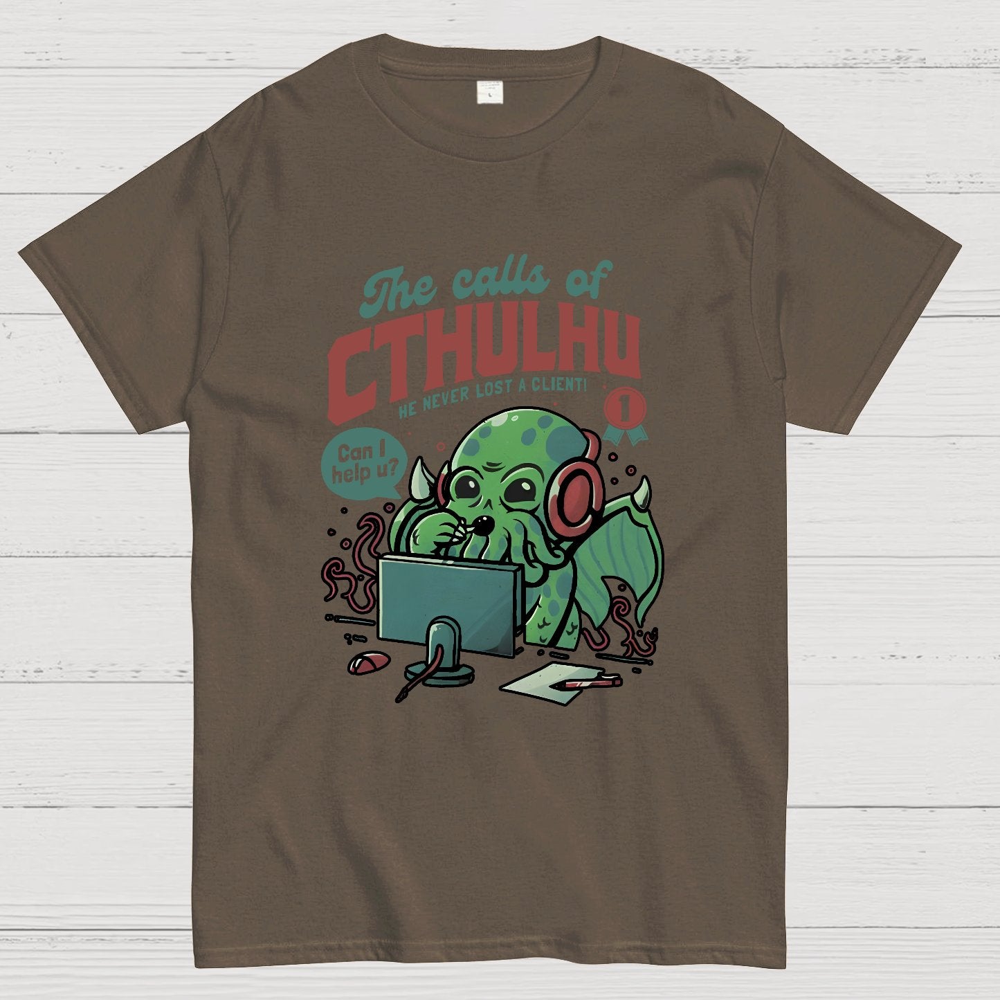 Cthulhu Customer Service Geek T-Shirt