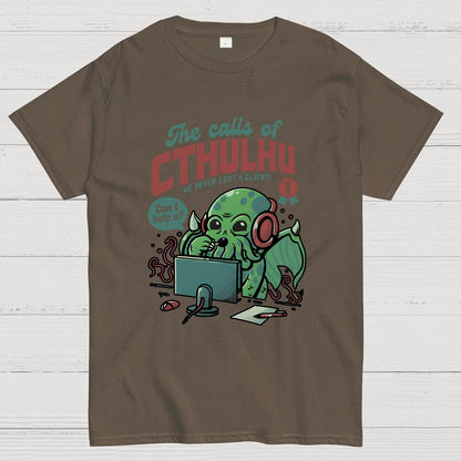 Cthulhu Customer Service Geek T-Shirt