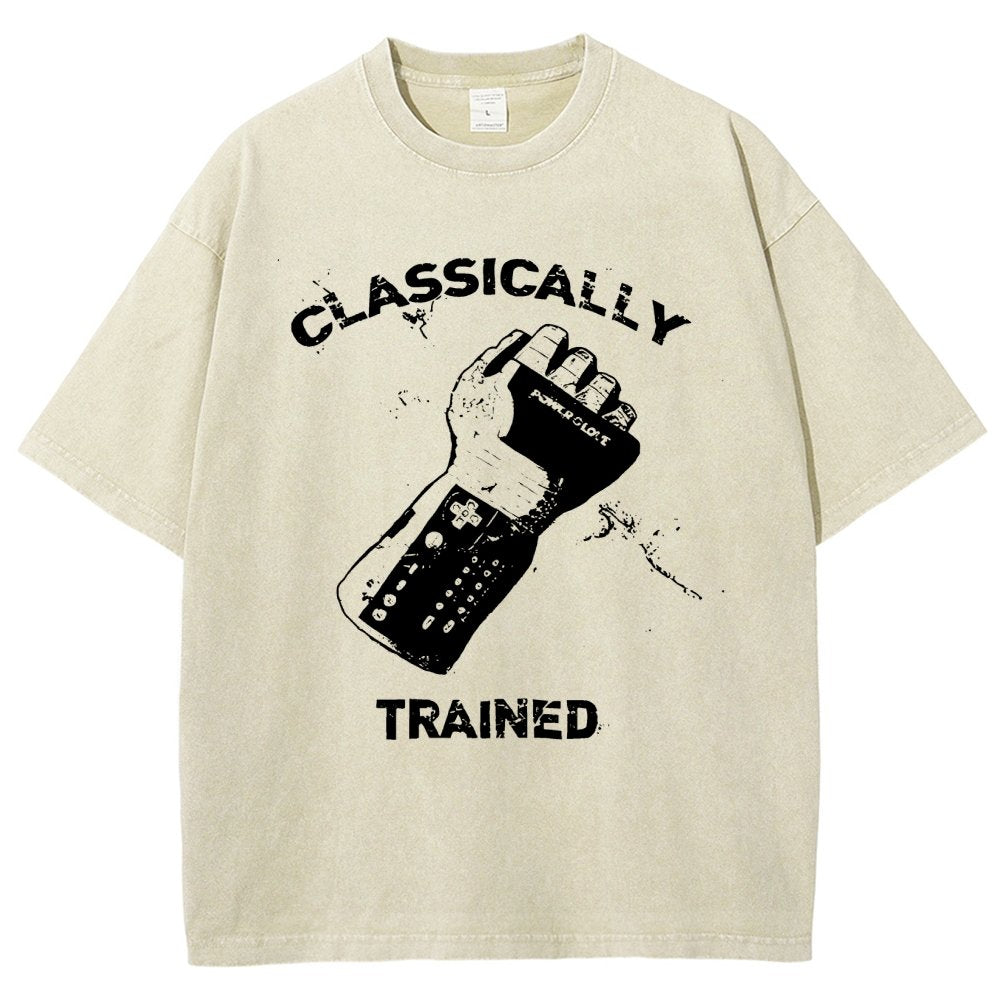 Classically Trained Gamer Vintage Distressed T-shirt