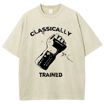 Classically Trained Gamer Vintage Distressed T-shirt