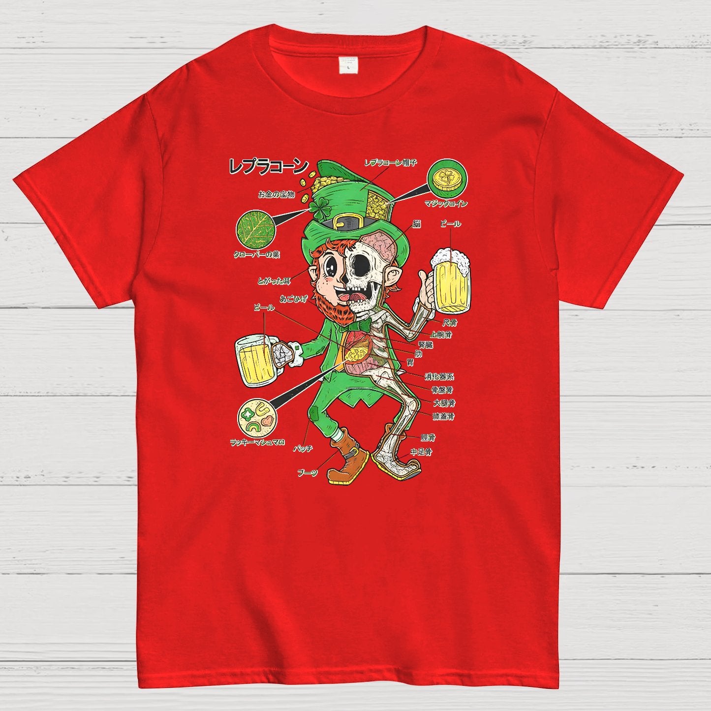 LEPRECHAUN ANATOMY-St. Patrick's Day Geek T-Shirt
