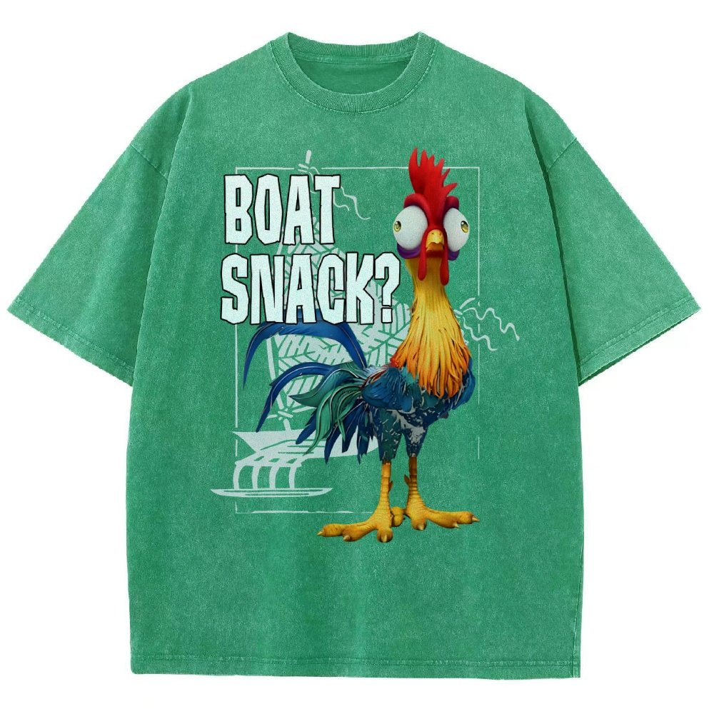 Boat Snack  Chicken Vintage Distressed T-shirt