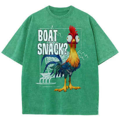 Boat Snack  Chicken Vintage Distressed T-shirt