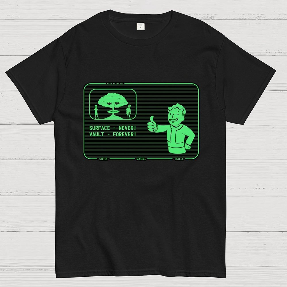 Surface Never Vault Forever Geek T-Shirt