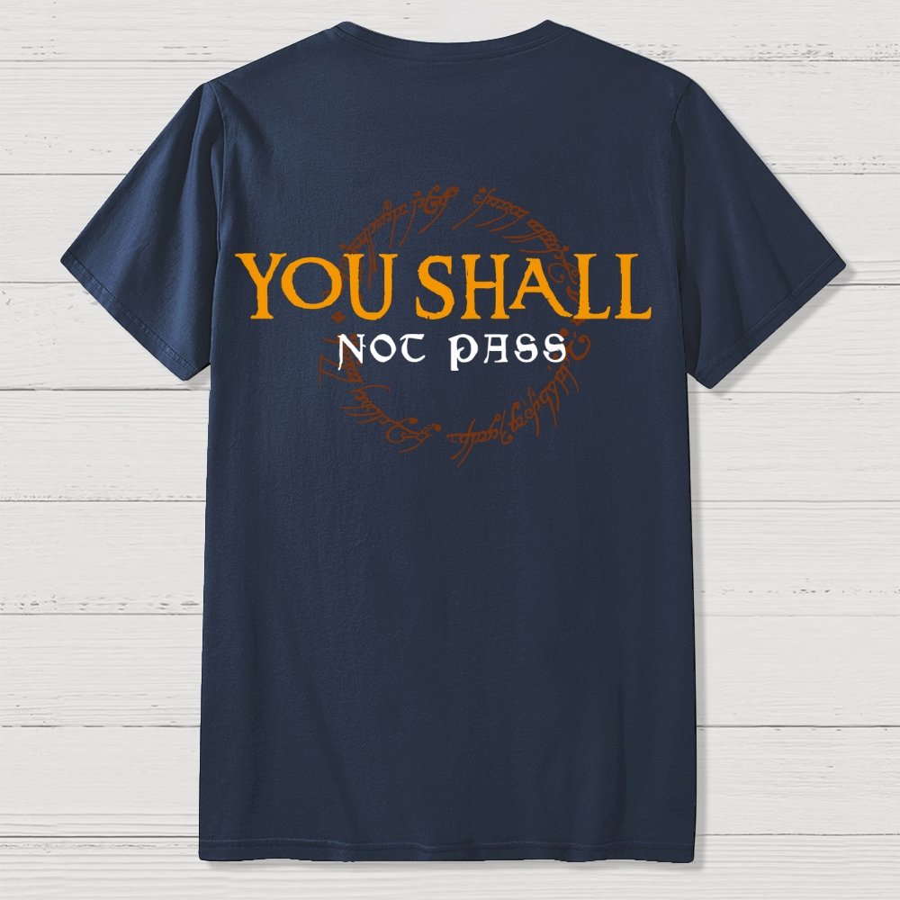 You Can't Cross  Front And Back Printing Geek T-Shirt