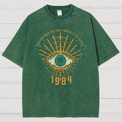 1984 George Orwell Control The Future Vintage Distressed T-shirt