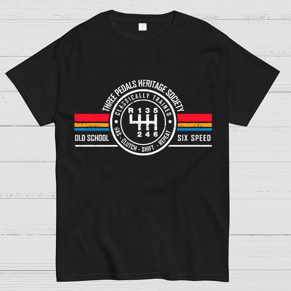 Three Pedals Heritage Society Geek T-Shirt
