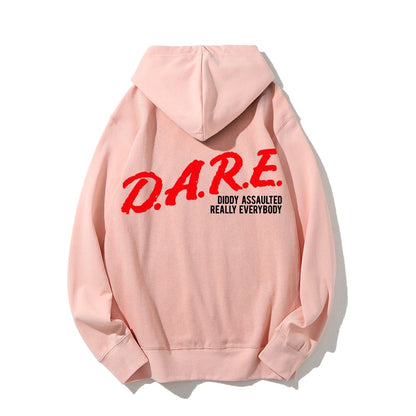 NO DIDDY Printed Back Unisex Cotton Hoodie