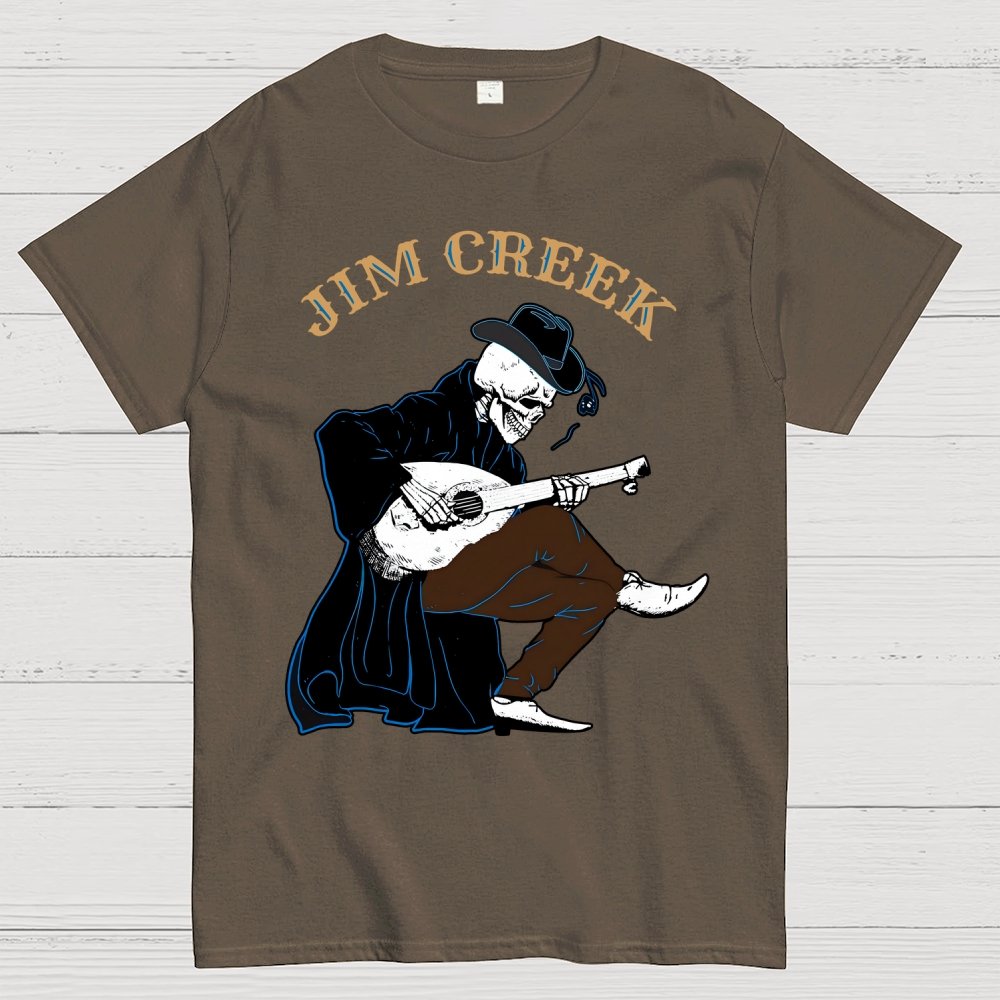 Jim Creek, Skeleton Play Guitar Unisex Geek T-Shirt