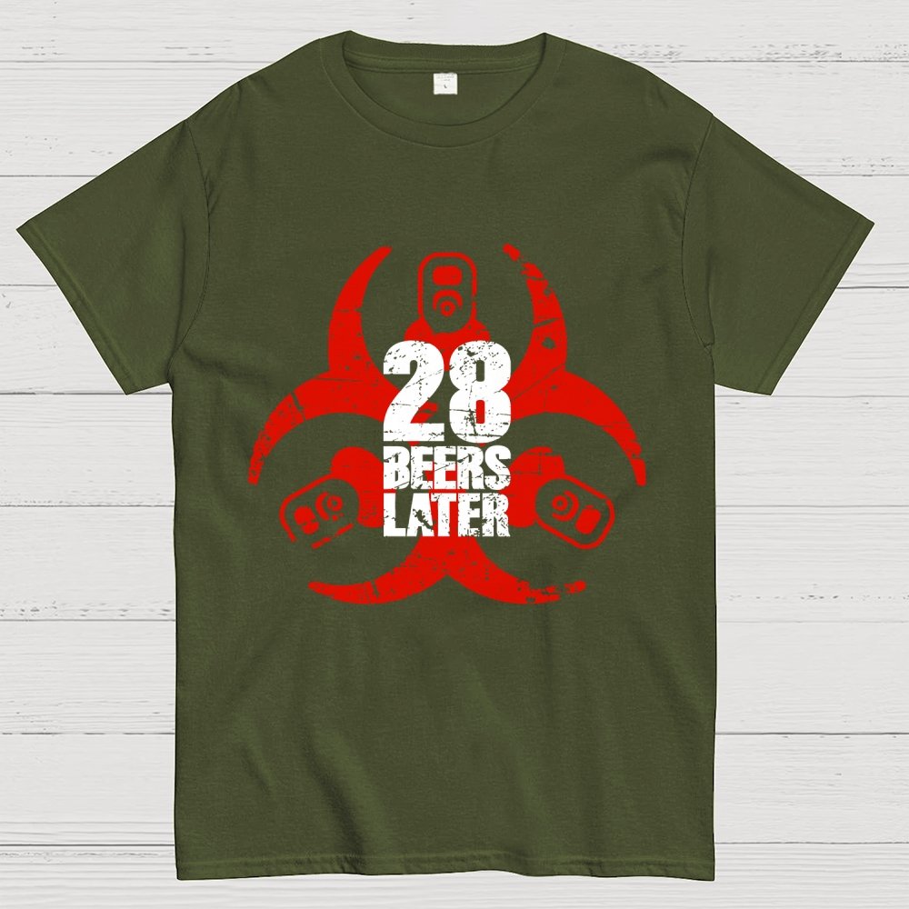 28 beers later Geek T-Shirt