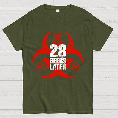 28 beers later Geek T-Shirt