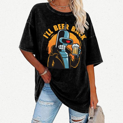 I'll Beer Back Vintage Distressed T-shirt