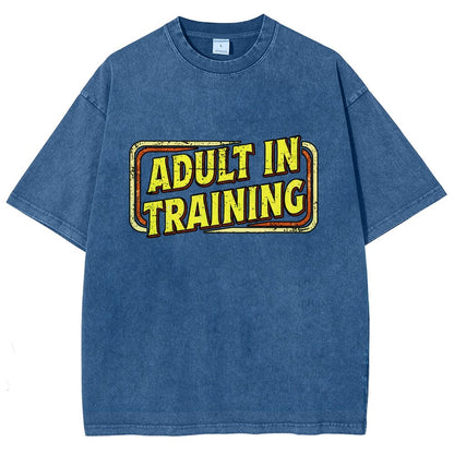 Adult In Training Vintage Distressed T-shirt