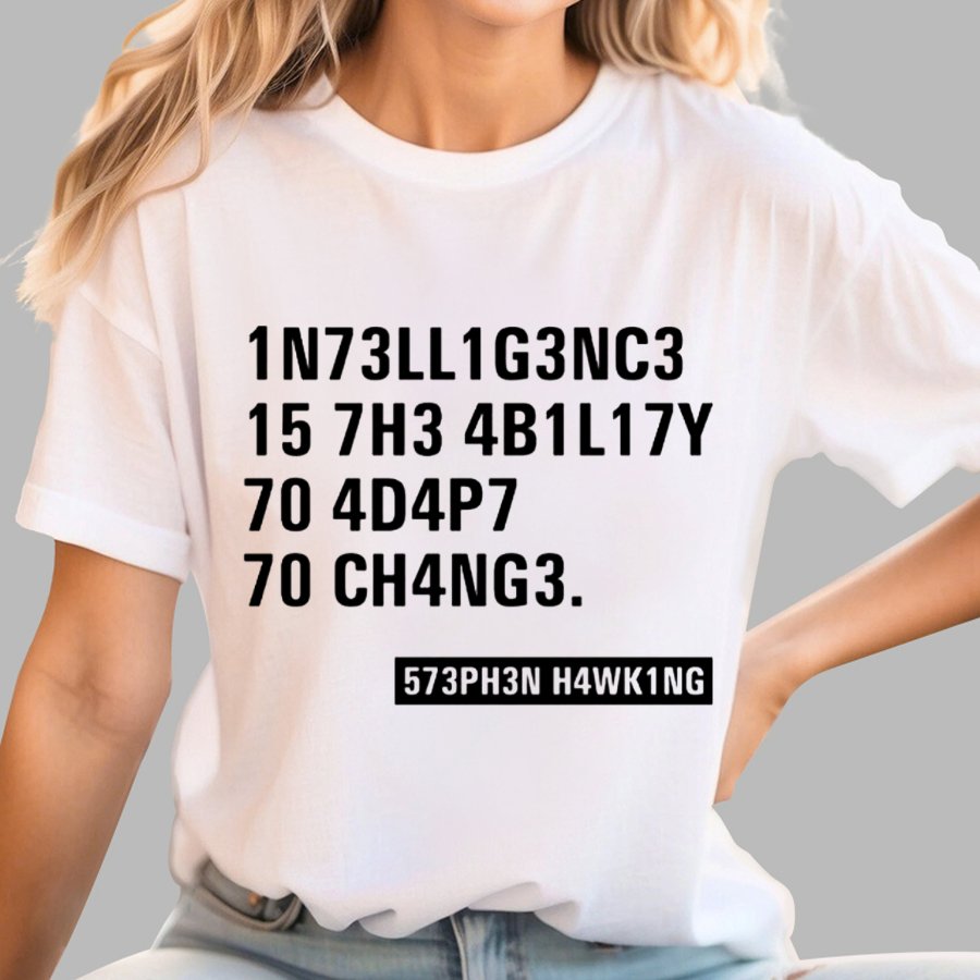 Intelligence - Famous Physicist Science Geeky T-Shirt