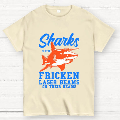 Sharks with Laser beams Geek T-Shirt