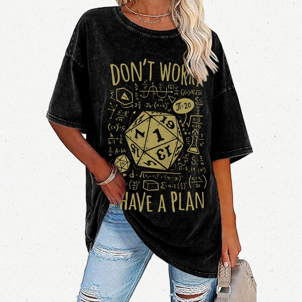 I Have A Plan Vintage Distressed T-shirt