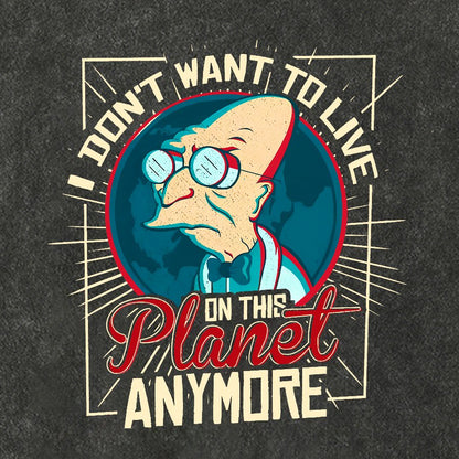 I Don't Want To Live Here Vintage Distressed T-shirt