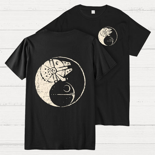 Balancing The Energy Front And Back Printing Geek T-Shirt