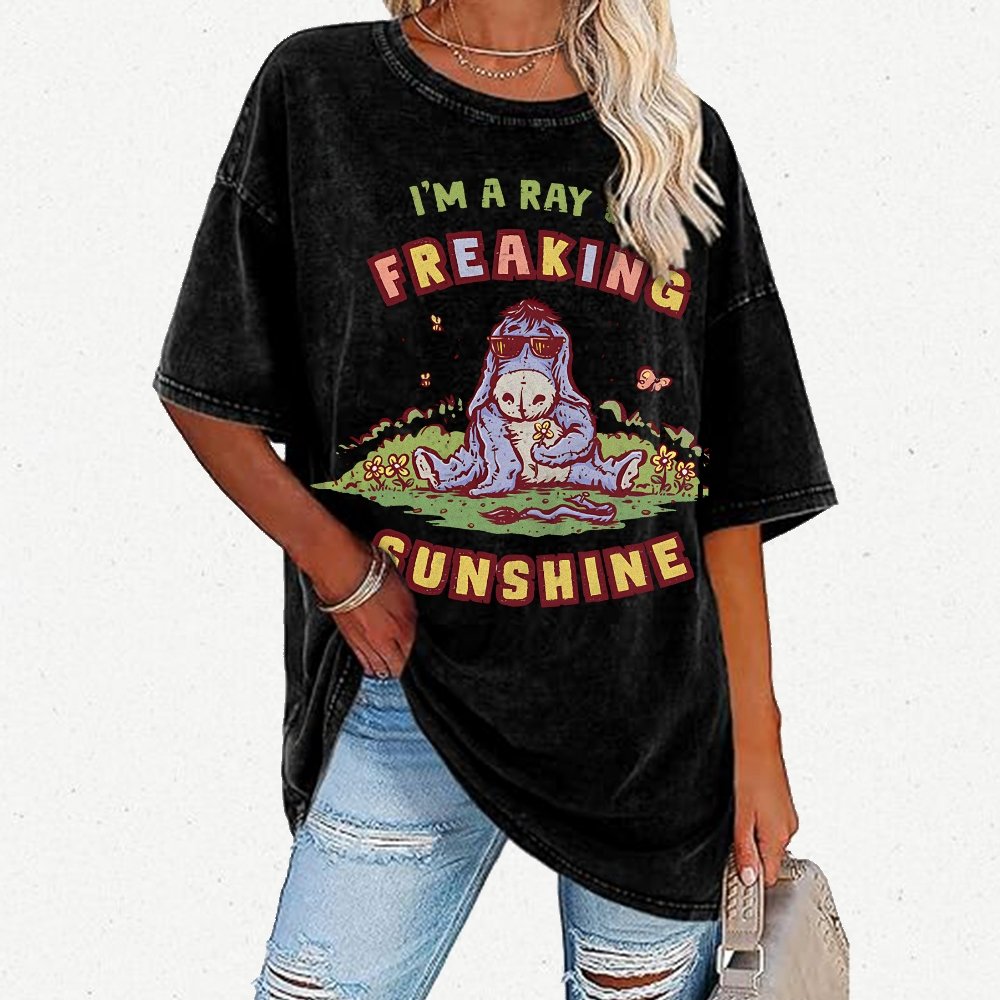 A Freaking Ray Of Sunshine Vintage Distressed T-shirt