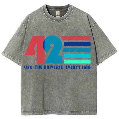 The Answer Is 42 Vintage Distressed T-shirt