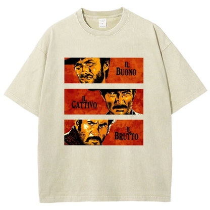 Il Buono  Il Brutto  Il Cattivo Vintage Distressed T-shirt
