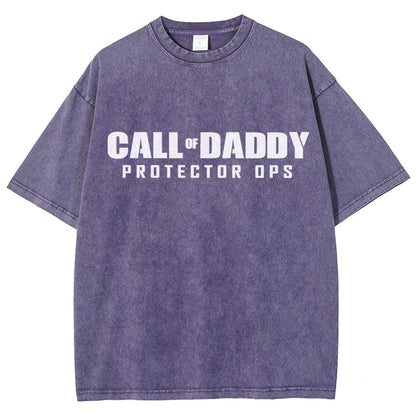 Gamer Dad Call of Daddy Vintage Distressed T-shirt