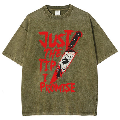 Just The Tip I Promise  Halloween Essential Vintage Distressed T-shirt