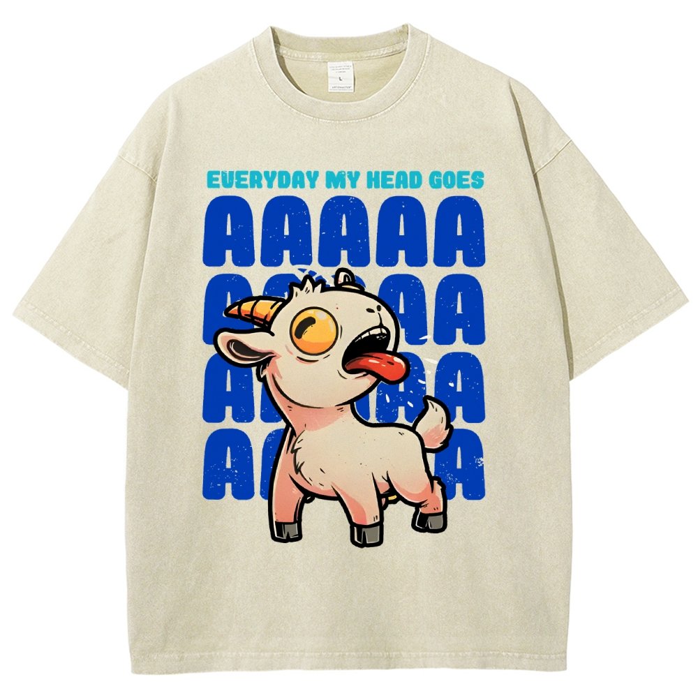 Everyday My Head Goes AAA Vintage Distressed T-shirt