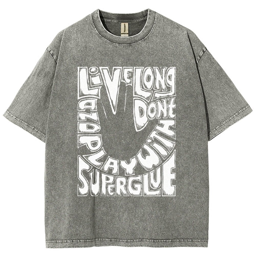 Don't Play With Superglue Vintage Distressed T-shirt